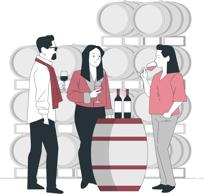 Select wines from your personal cellar via the app